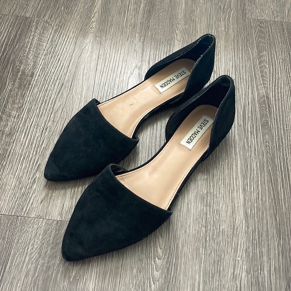 Steve Madden Khai D’Orsay Black Flats